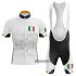 Abbigliamento Italia 2020 Manica Corta e Pantaloncino Con Bretelle Bianco (3)